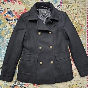 Kristen Blake Studio Collection Women's Black Wool Winter Coat Size 6 Pea Coat
